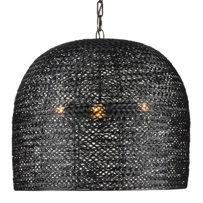 Currey and Company Piero Medium Black Chandelier Satin Black