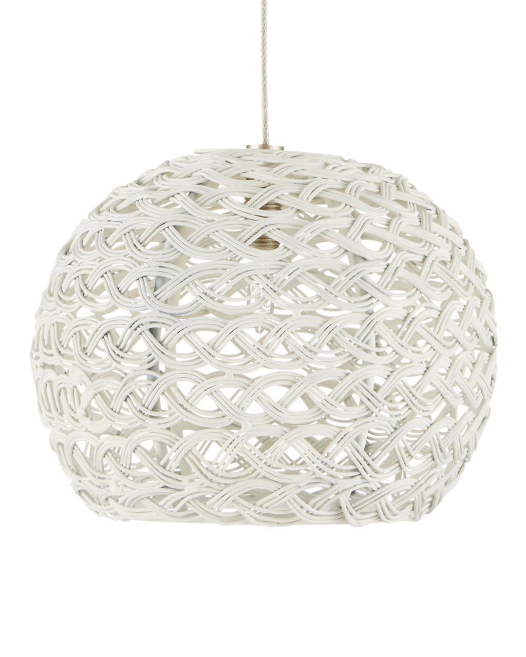 Currey and Company Piero White 7-Light Linear Multi-Drop Pendant