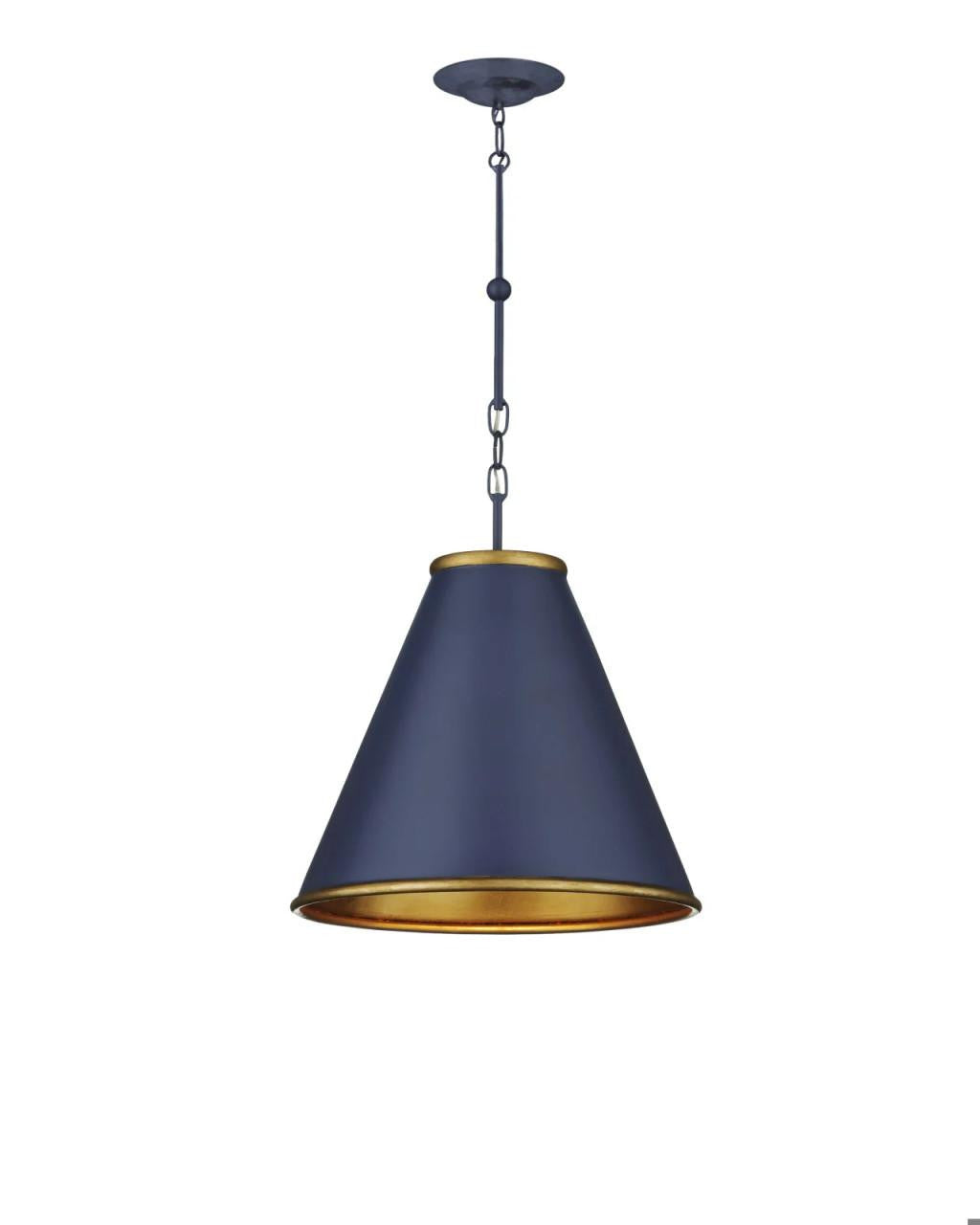 Currey and Company Pierrepont Small Blue Pendant