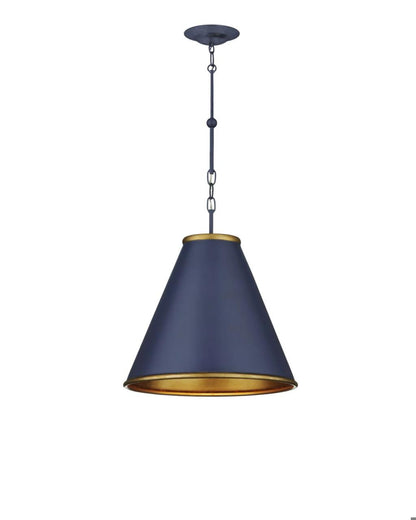 Currey and Company Pierrepont Small Blue Pendant
