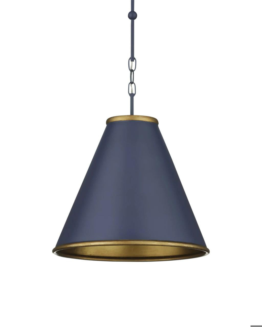 Currey and Company Pierrepont Small Blue Pendant