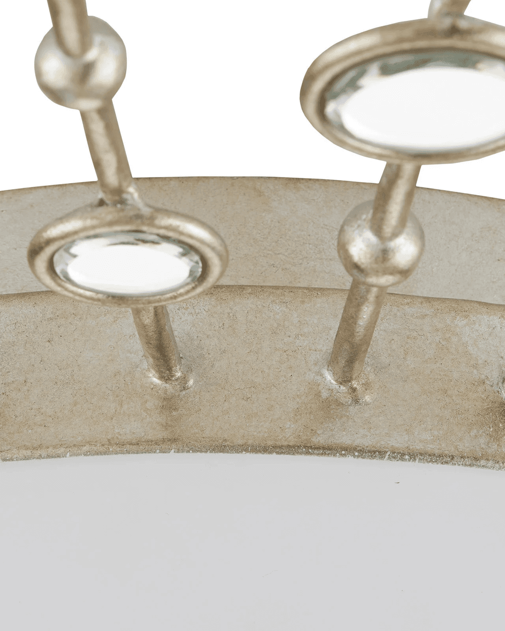Currey and Company Planisphere Silver Flush Mount