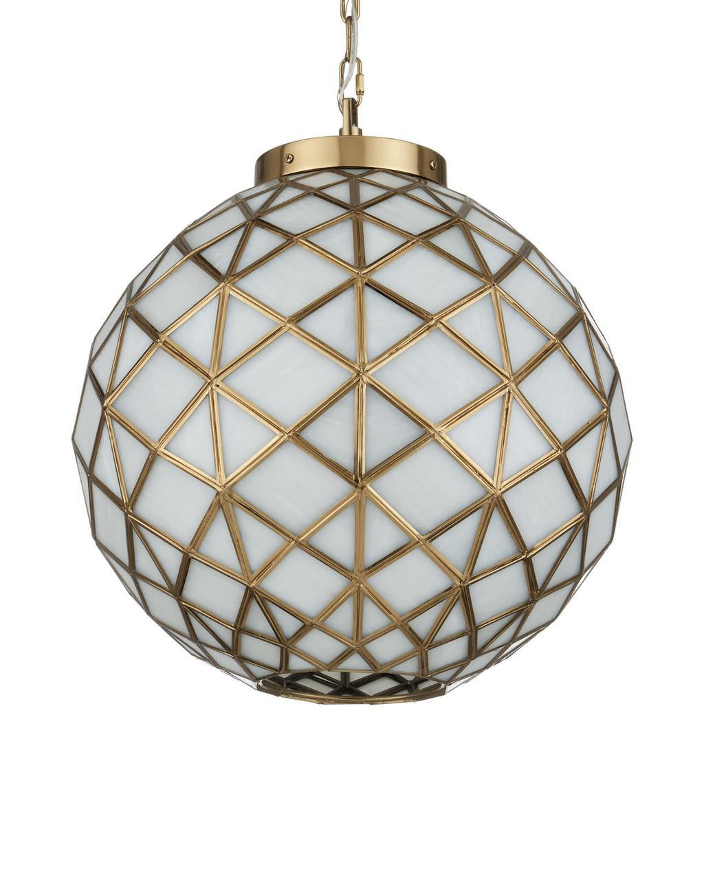 Currey and Company Polyhedron Small Pendant