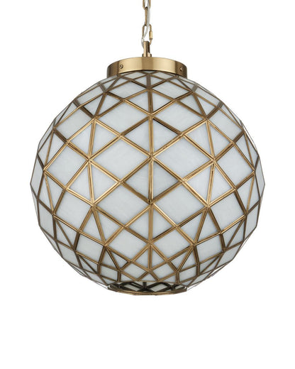 Currey and Company Polyhedron Small Pendant