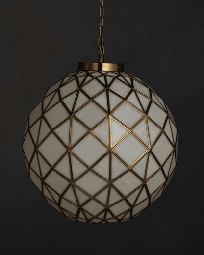 Currey and Company Polyhedron Small Pendant