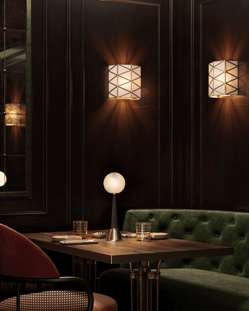Currey and Company Polyhedron Wall Sconce