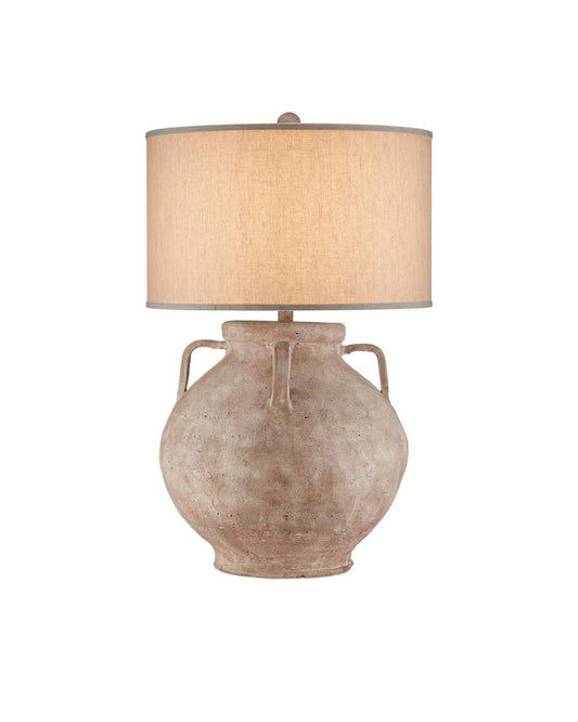 Currey and Company Pompeii Table Lamp Brownish Gray