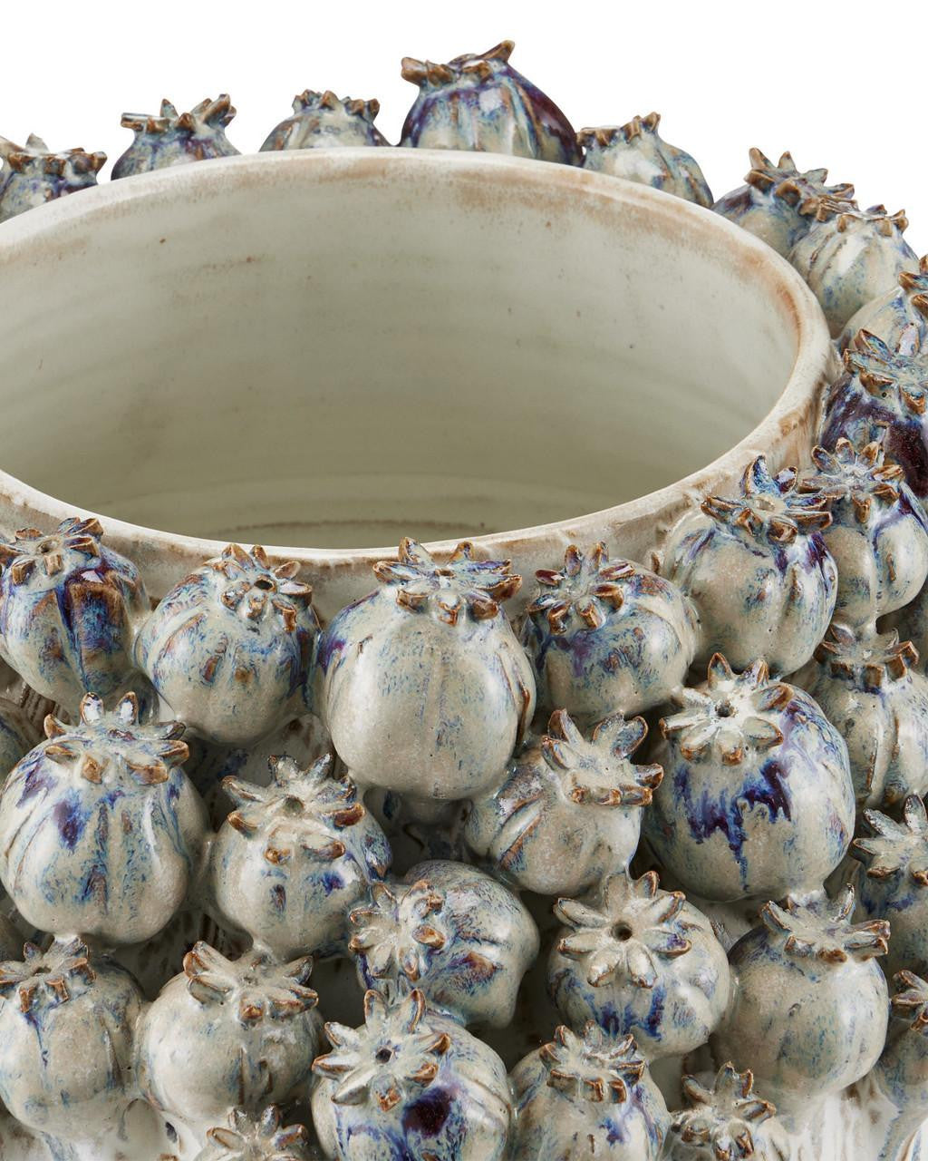 Currey and Company Poppy Pod Crown Large Vase