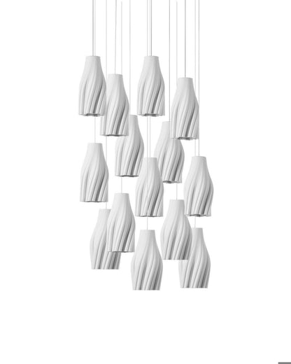 Currey and Company Posh 15-Light Round Multi-Drop Pendant
