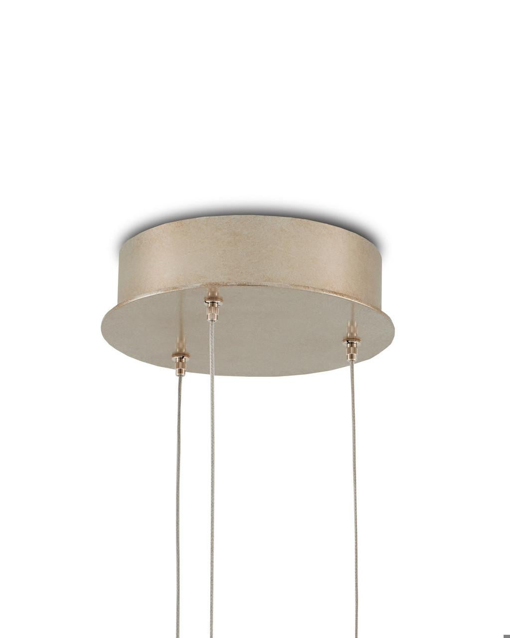Currey and Company Posh 3-Light Round Multi-Drop Pendant
