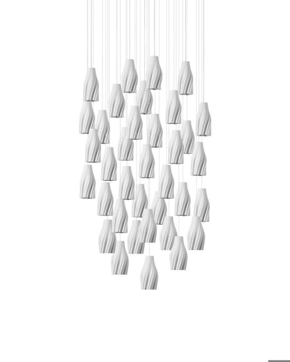Currey and Company Posh 36-Light Round Multi-Drop Pendant