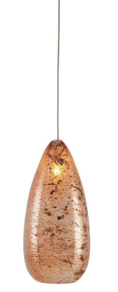 Currey and Company Rame 1-Light Round Multi-Drop Pendant Copper