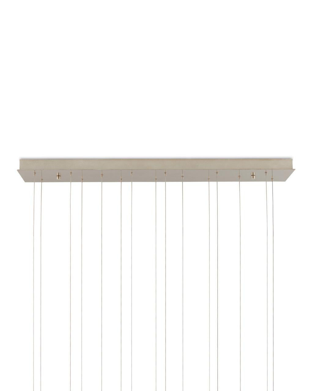 Currey and Company Regatta 15-Light Linear Multi-Drop Pendant