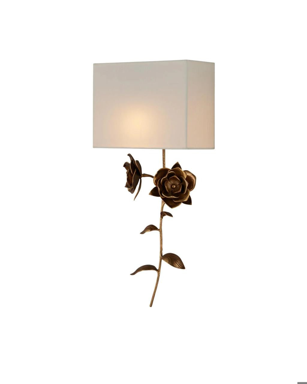 Currey and Company Rosabel Wall Sconce Antique Brass