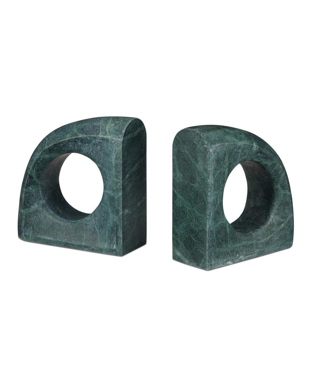 Currey and Company Russo Green Object, Set of 2 Natural