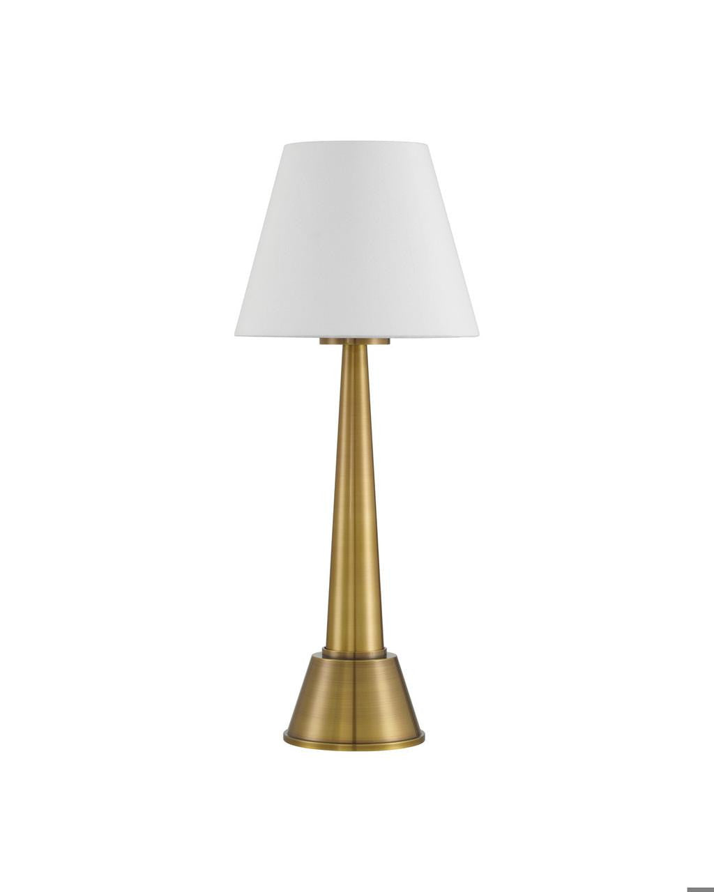Currey and Company Saunter Brass Cordless Table Lamp