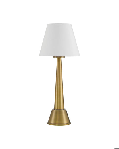 Currey and Company Saunter Brass Cordless Table Lamp
