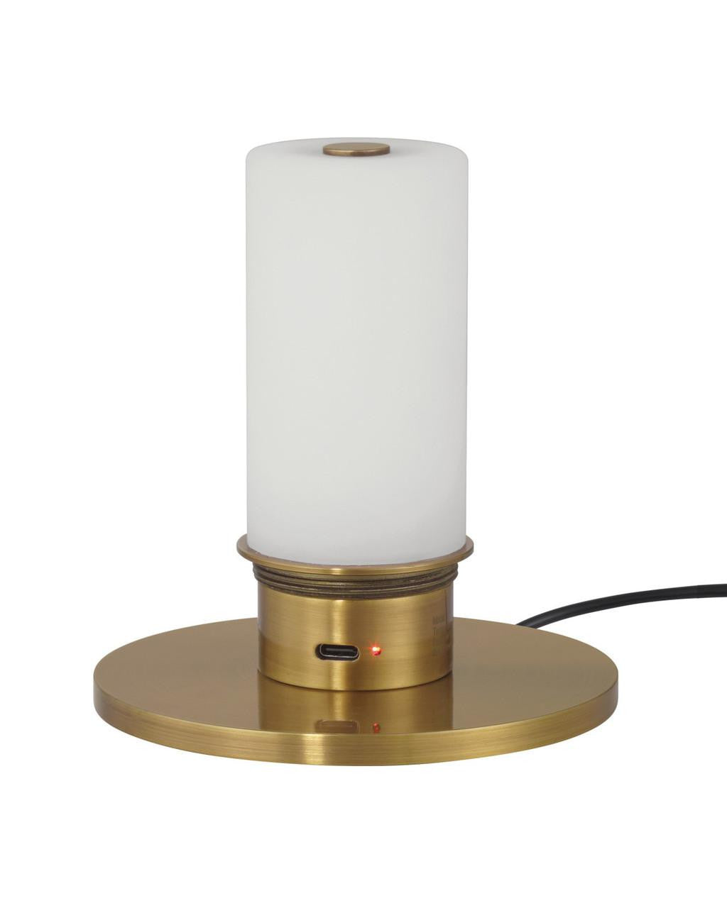 Currey and Company Saunter Brass Cordless Table Lamp