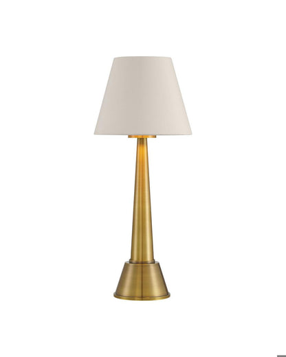 Currey and Company Saunter Brass Cordless Table Lamp Brass