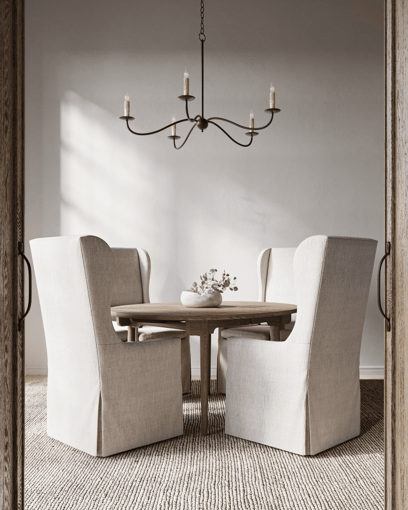 Currey and Company Saxon Small Black Chandelier