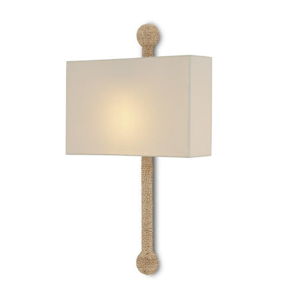Currey and Company Senegal Wall Sconce Natural, Beighe