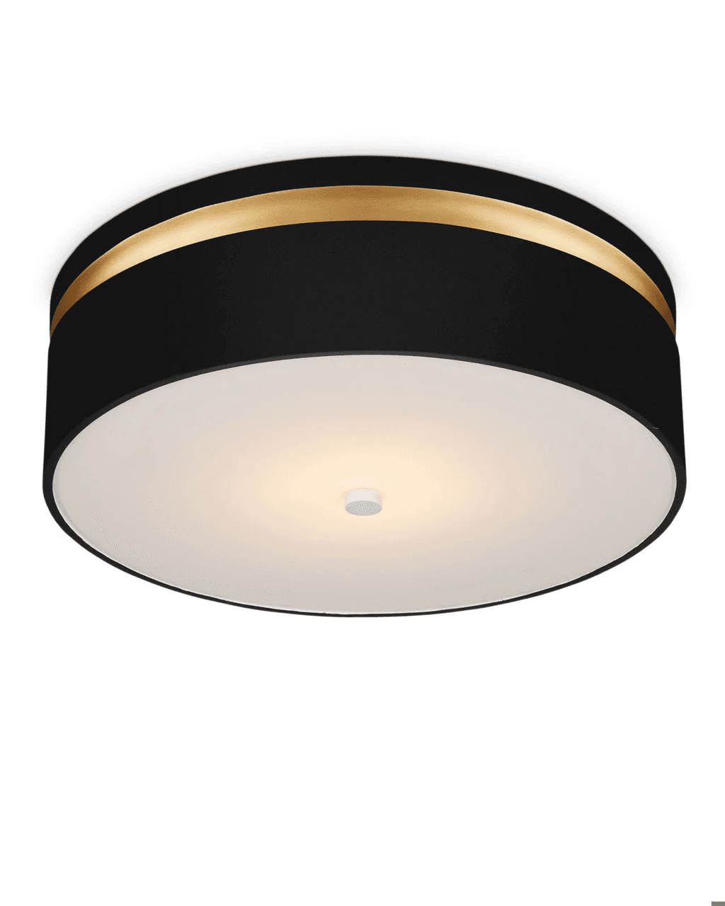 Currey and Company Serenity Black Flush Mount
