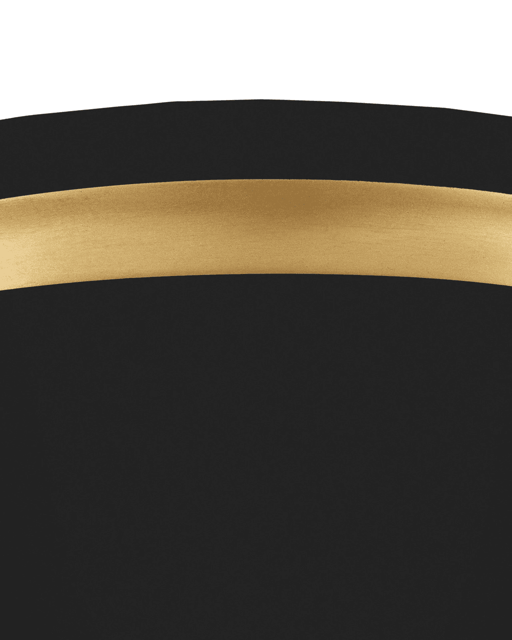 Currey and Company Serenity Black Flush Mount