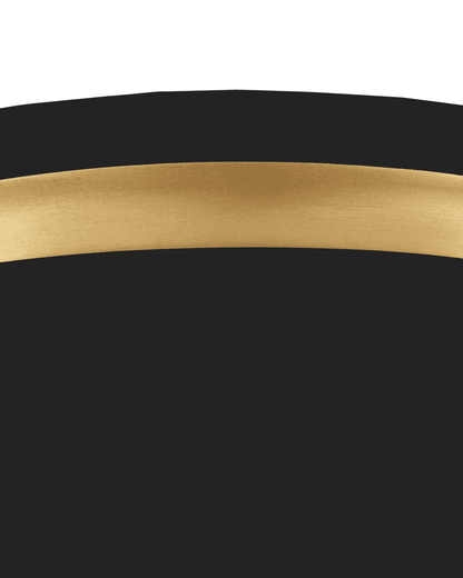 Currey and Company Serenity Black Flush Mount