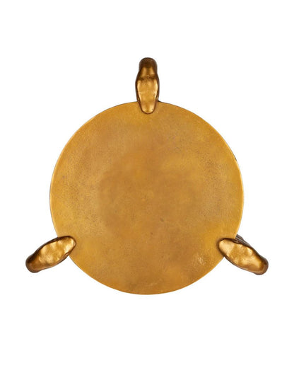 Currey and Company Serpent Brass Accent Table
