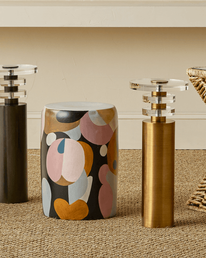 Currey and Company Shani Brass Drinks Table