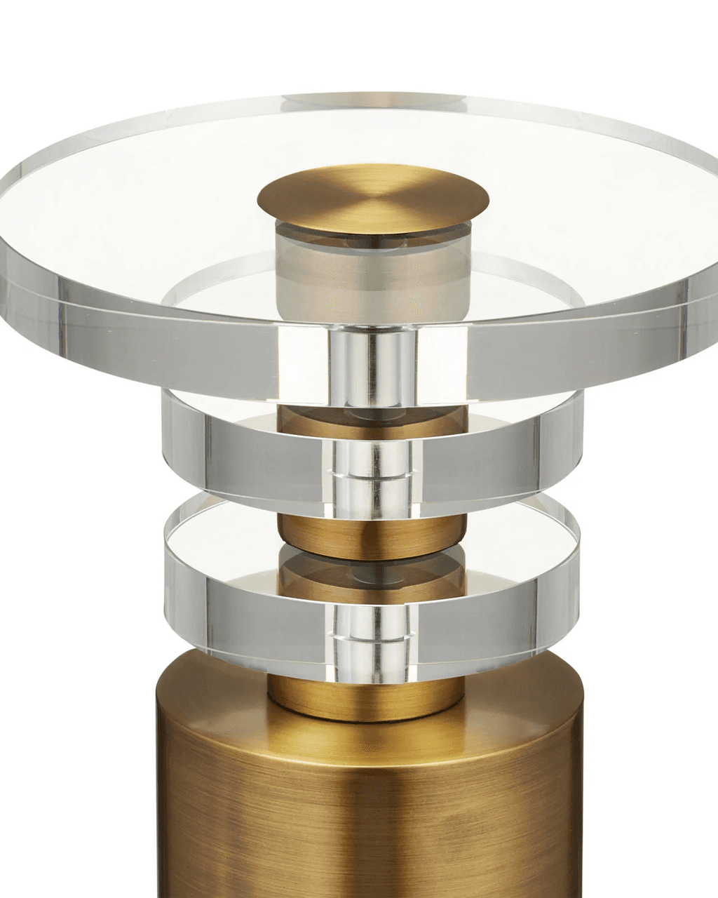 Currey and Company Shani Brass Drinks Table