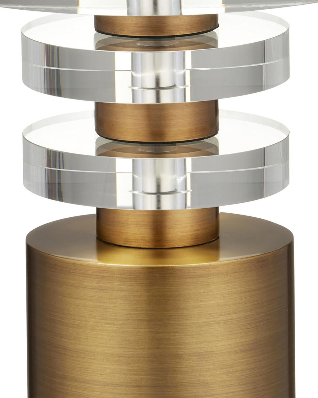 Currey and Company Shani Brass Drinks Table