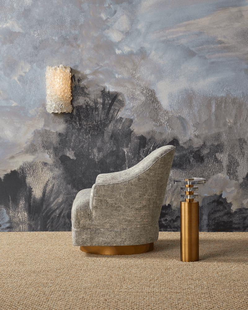Currey and Company Shani Brass Drinks Table