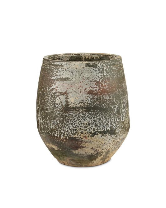 Currey and Company Sicilia Medium Antique White Planter Antique White