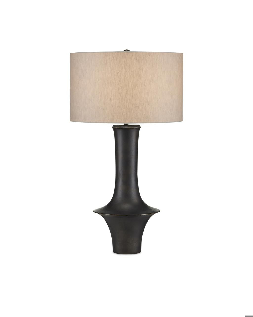 Currey and Company Silvestri Black Table Lamp Black