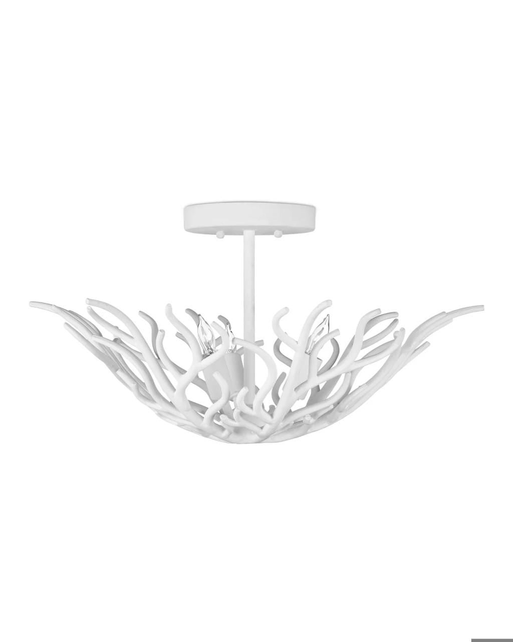 Currey and Company Snowfall Semi-Flush Mount