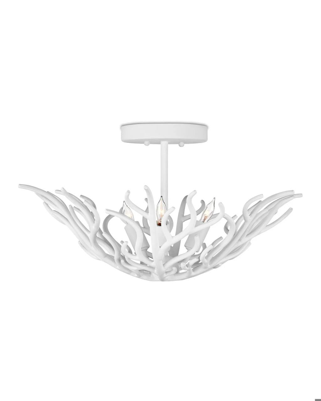 Currey and Company Snowfall Semi-Flush Mount