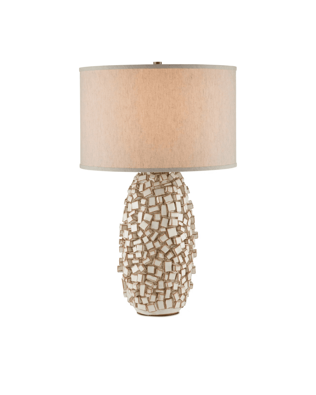 Currey and Company Sugar Cube Ivory Table Lamp