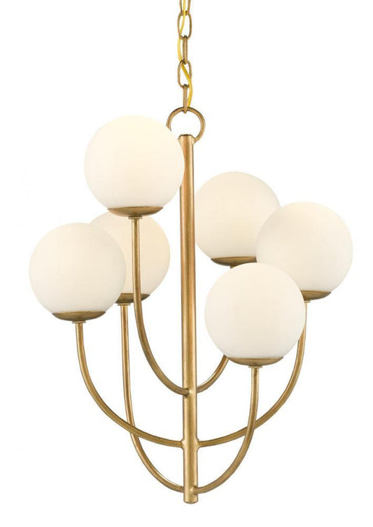 Currey and Company Sunnylands Brass Chandelier