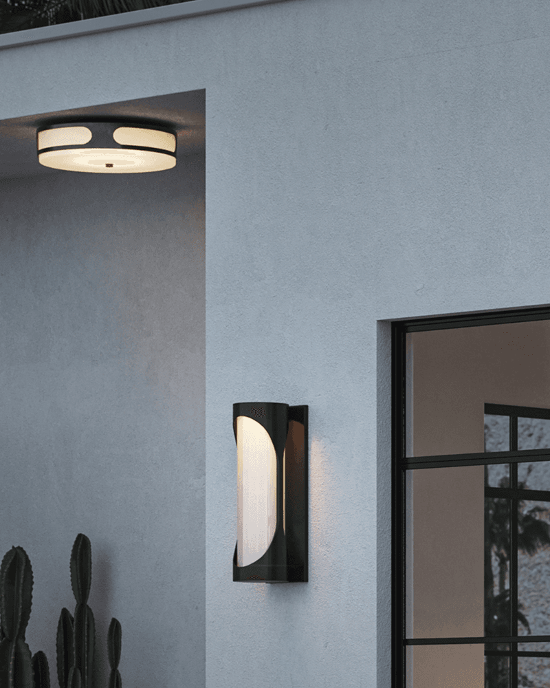 Currey and Company Swale Outdoor Flush Mount