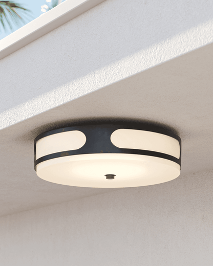 Currey and Company Swale Outdoor Flush Mount
