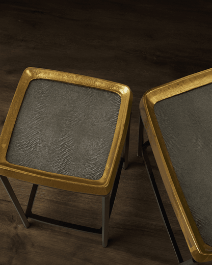Currey and Company Tanay Brass Side Table