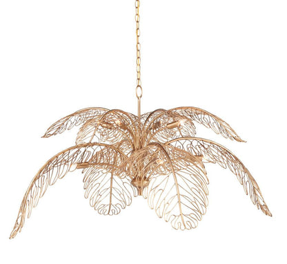 Currey and Company Taormina Brass Chandelier Brass