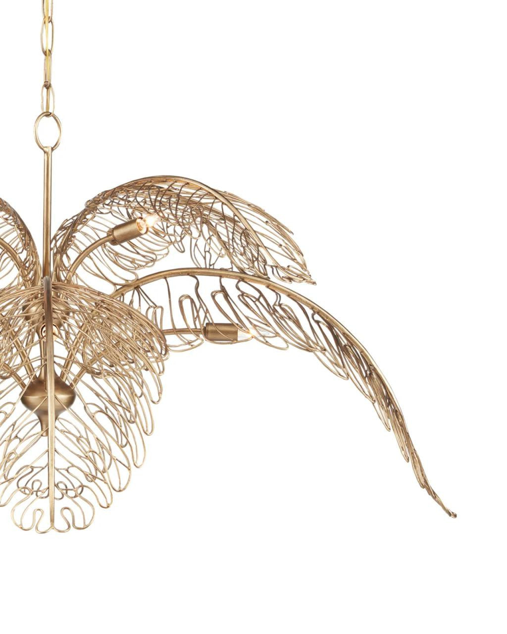 Currey and Company Taormina Brass Chandelier
