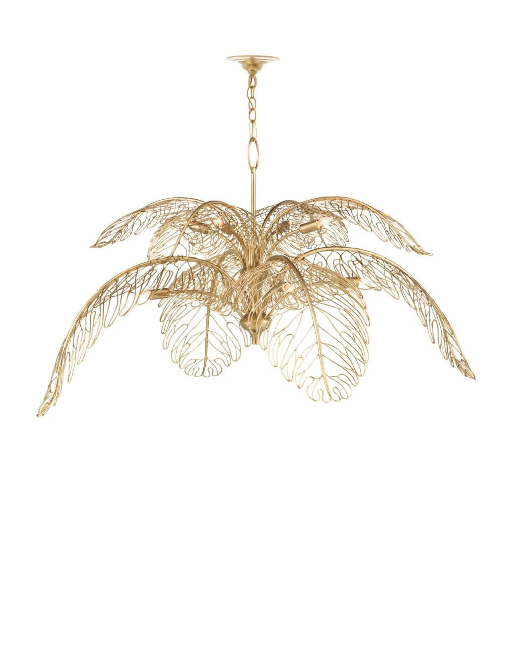 Currey and Company Taormina Brass Chandelier