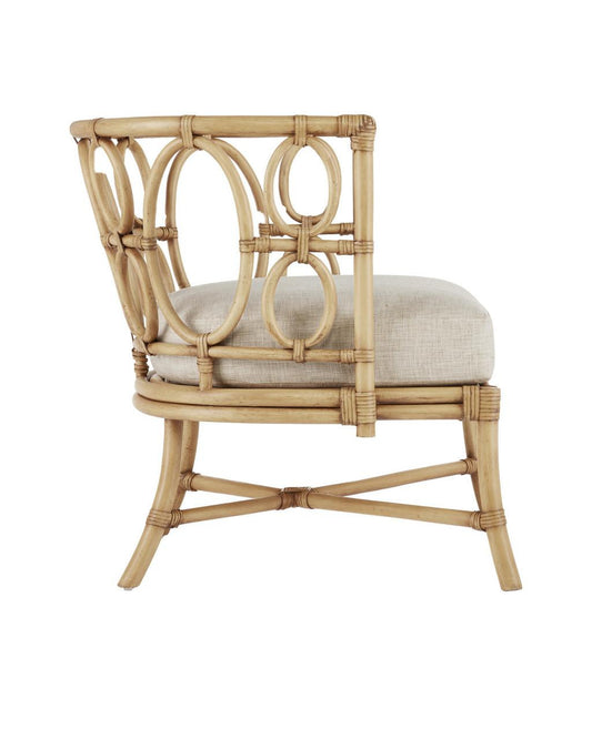 Currey and Company Tegal Natural Chair, Finn Natural