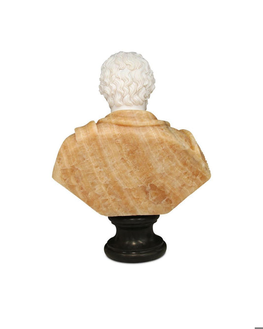 Currey and Company Thanos Marble Bust Sculpture