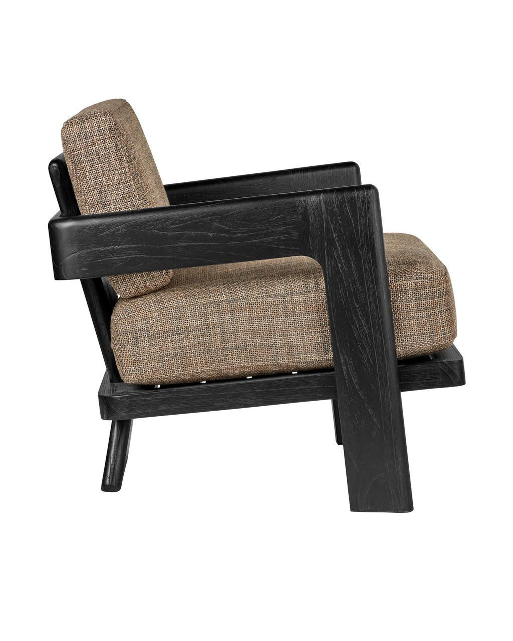 Currey and Company Theo Lounge Chair, Rig Otter