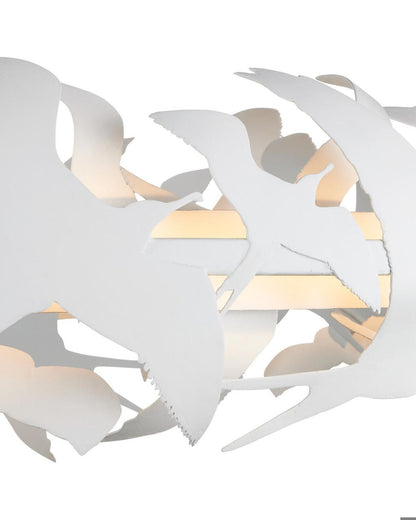 Currey and Company Tijereta White Chandelier