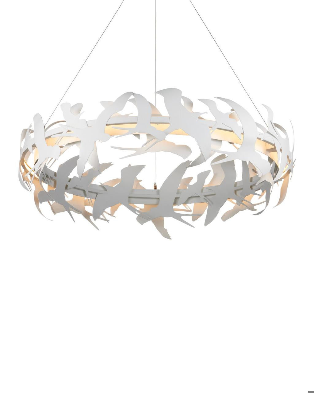 Currey and Company Tijereta White Chandelier